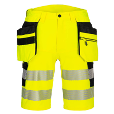 Portwest DX4 Hi-Vis Holster rövidnadrág Yellow/Black 41 láthatósági ruházat
