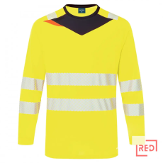 Portwest DX4 Hi-Vis hosszú ujjú póló L/S