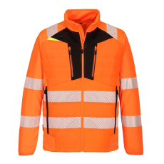 Portwest DX4 Hi-Vis Hybrid Baffle kabát DX473 Narancs/Fekete S méret