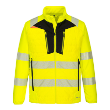 Portwest DX4 Hi-Vis Hybrid Baffle kabát Yellow/Black XXL láthatósági ruházat