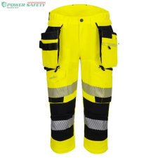 Portwest DX4 Hi-Vis kalóz nadrág - Sárga/Fekete láthatósági ruházat