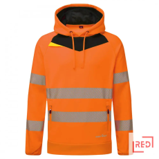 Portwest DX4 Hi-Vis kapucnis pulóver Orange/Black XL