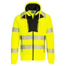 Portwest DX4 Hi-Vis kapucnis pulóver (sárga/fekete, 5XL)