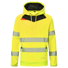 Portwest DX4 Hi-Vis kapucnis pulóver Yellow/Black XL