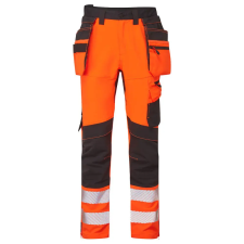 Portwest DX4 Hi-Vis nadrág lezippzározható lengőzsebbel munkaruha