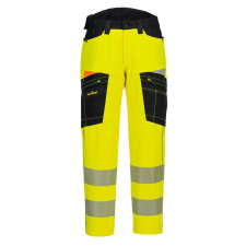 Portwest DX4 Hi-Vis Service nadrág Yellow/Black 38 láthatósági ruházat