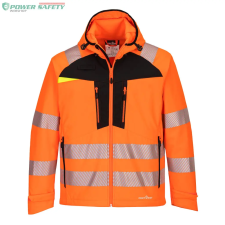 Portwest DX4 Hi-Vis Softshell (3L) - Narancs/Fekete láthatósági ruházat