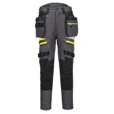 Portwest DX4 levehető lengőzsebes női nadrág Metal Grey 30 munkaruha