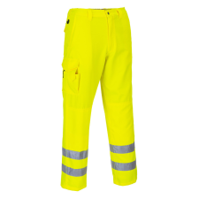 Portwest E046 Hi-Vis Combat nadrág sárga láthatósági ruházat