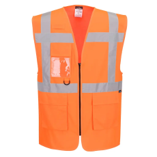 Portwest ES476ORRXL Portwest ES1 Essential Hi-Vis cipzáras vezetői mellény