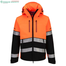 Portwest EV4 Hi-Vis Shell kabát (3L) - Narancs/Fekete láthatósági ruházat