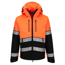 Portwest EV4 Hi-Vis Shell kabát (3L) Orange/Black L láthatósági ruházat