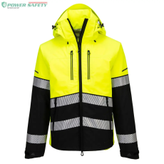 Portwest EV4 Hi-Vis Shell kabát (3L) - Sárga/Fekete