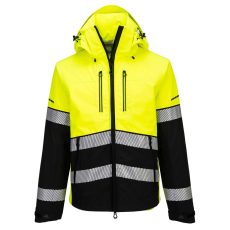 Portwest EV4 Hi-Vis Shell kabát (3L) Yellow/Black XXXL