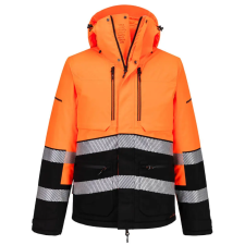 Portwest EV4 jólláthatósági télikabát Orange/Black XXL láthatósági ruházat
