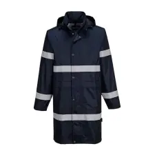 Portwest F437 Iona hosszú sötétkék PVC esőkabát 100 cm munkaruha