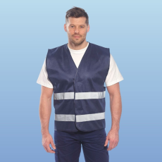 Portwest F474 Iona jól láthatósági mellény (NAVY, XXL/3XL)