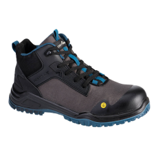 Portwest FE01 Bevel Composite Védőbakancs (47) S3S ESD SR FO (fekete/tengerzöld)