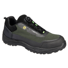 Portwest FE05 Girder Composite munkavédelmi cipő S3S ESD SR FO (fekete/zöld, 47)