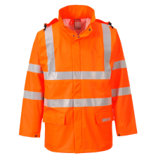 Portwest FR41 Sealtex Flame Hi-Vis lángálló esőkabát narancs munkaruha