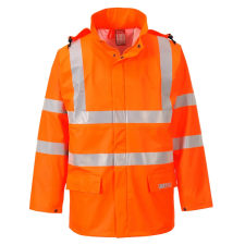 Portwest FR41ORRL Portwest Sealtex Flame Hi-Vis esőkabát munkaruha