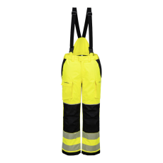 Portwest FR426 PW3 Modaflame Hi-Vis lángálló téli kantáros nadrág sárga-fekete