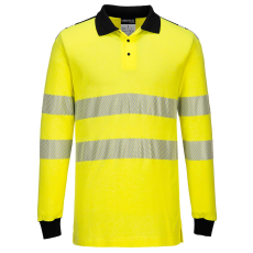 Portwest FR702 WX3 LÁNGÁLLÓ HI-VIS PÓLÓING (sárga/fekete, L)