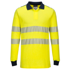Portwest FR702 WX3 LÁNGÁLLÓ HI-VIS PÓLÓING (sárga/tengerészkék, 3XL)