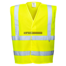 Portwest FR75 Lángálló jól láthatósági mellény (Sárga, L/XL) láthatósági ruházat