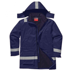 Portwest FR Anti-Static télikabát (tengerészkék, L)