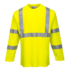 Portwest FR Modaflame Hi-Vis hosszú ujjú póló sárga L