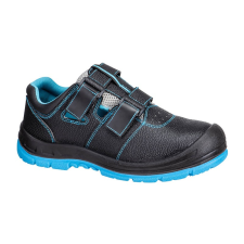 Portwest FS70 - Szandál S1P SR FO (fekete/kék, 36) munkavédelmi cipő