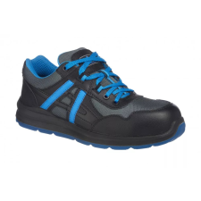 Portwest FT60 Mersey Védőcipő S1P SRC (fekete/kék, 43) munkavédelmi cipő