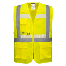 Portwest G456YERXL Portwest Glowtex vezetői mellény Ezee cipzárral láthatósági ruházat