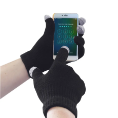 Portwest GL16 Touchscreen (érintőképernyős eszközökhöz) kötött kesztyű fekete