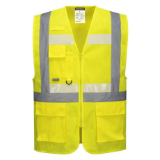 Portwest Glowtex vezetői mellény Ezee zippzárral (sárga*, XL)