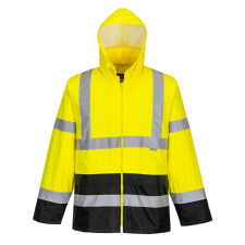 Portwest H443 Classic Contrast Jól láthatósági Esődzseki (sárga/fekete, 6XL) láthatósági ruházat