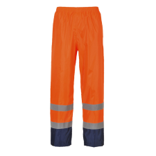 Portwest H444 Hi-Vis Classic Contrast Esőnadrág (narancs/navy, 3XL) láthatósági ruházat