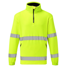 Portwest Hi-Vis 1/2 Zip polár sárga XXL láthatósági ruházat