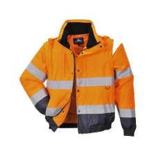 Portwest Hi-Vis 2 az 1-ben kabát (narancs, L) láthatósági ruházat