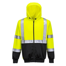 Portwest Hi-Vis Bicolor B315 cipzáros kapucnis XXL sárga