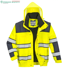 Portwest Hi-Vis Classic Bomber dzseki - Sárga/Navy láthatósági ruházat