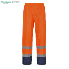 Portwest Hi-Vis Classic Contrast esőnadrág - Narancs/Navy