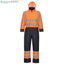 Portwest Hi-Vis Contrast bélelt overál - Narancs/Navy láthatósági ruházat
