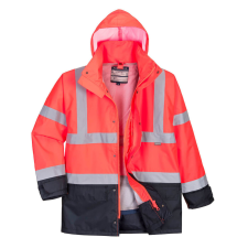 Portwest Hi-Vis Executive 5 az 1-ben kabát Red/Navy XXL láthatósági ruházat