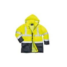 Portwest Hi-Vis Executive 5 az 1-ben kabát S768 Sárga/Navy 4XL méret láthatósági ruházat