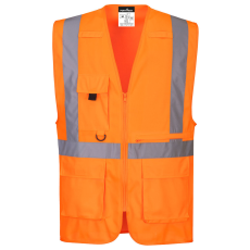 Portwest Hi-Vis Executive mellény tablet zsebbel narancs XXXL