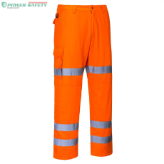 Portwest Hi-Vis három sávos Combat nadrág - Narancs