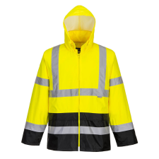 Portwest Hi-Vis klasszikus kontrasztos esődzseki (sárga/fekete, M) láthatósági ruházat