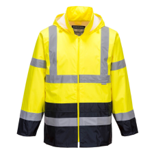 Portwest Hi-Vis klasszikus kontrasztos esődzseki (sárga/tengerészkék, S) munkaruha